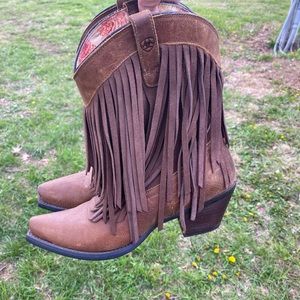 Ariat fringe boots